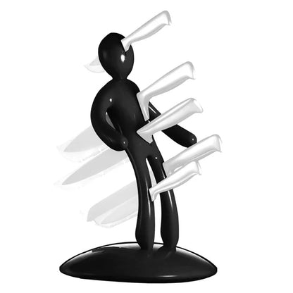 Humanoid-Inspired Creative Kitchen Knife Holder Set