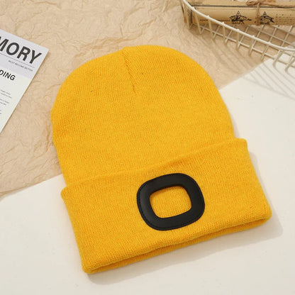 Winter-Ready Rechargeable LED Beanie Hat with Hands-Free Illumination